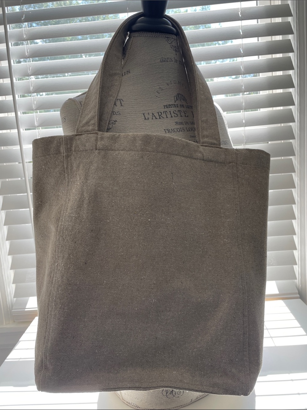 Patagonia Recycled Market Tote Bag-Classic Tan With Forge Mark-Unused - Picture 3 of 12